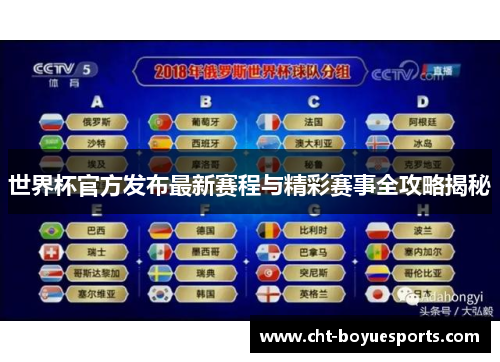 世界杯官方发布最新赛程与精彩赛事全攻略揭秘