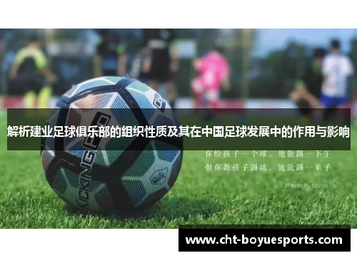 解析建业足球俱乐部的组织性质及其在中国足球发展中的作用与影响